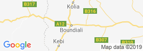 Boundiali map